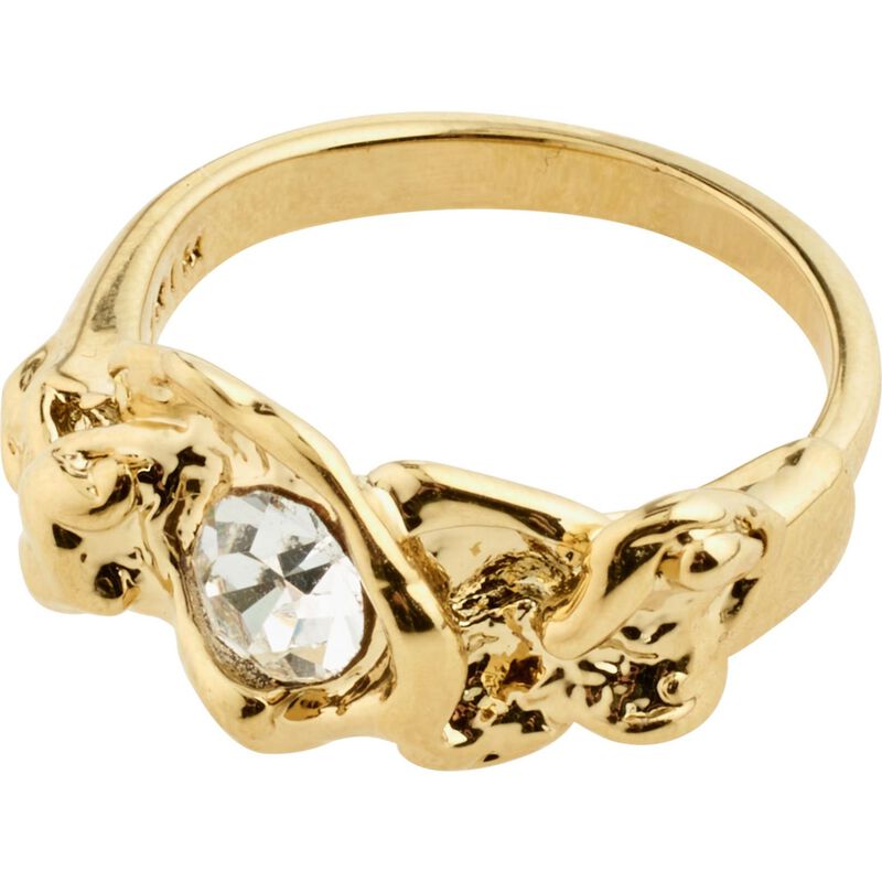 Pilgrim Tina Recycled Organic Shape Crystal Ring image number 0